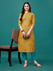 Floral Printed Front Buttoned Cotton Kurta