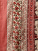 WOMEN'S PINK FLORAL PRINTED COTTON KURTA WITH PANT & DUPATTA