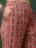 WOMEN'S PINK FLORAL PRINTED COTTON KURTA WITH PANT & DUPATTA