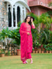 Printed rayon kurta with pant & Printed dupatta