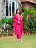 Printed rayon kurta with pant & Printed dupatta