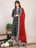 Khari Printed Anarkali Flared Kurta with Pant & Dupatta