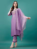 Embroidered Kurta with pant & Premium Embroidered Organza Dupatta