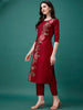 Hand Embroidered Kurta with pant & Printed Premium Organza Dupatta luxury