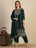 Hand & Foil Printed Velvet Kurta with pant & dupatta