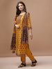 Embroidered & Ethnic motifs printed kurta with pant & dupatta