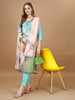 Embroidered & Floral Printed Kurta with Pant & Printed Dupatta Premium