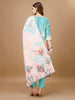 Embroidered & Floral Printed Kurta with Pant & Printed Dupatta Premium