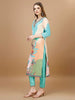 Embroidered & Floral Printed Kurta with Pant & Printed Dupatta Premium