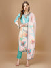 Embroidered & Floral Printed Kurta with Pant & Printed Dupatta Premium