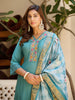 Embroidered Kurta with pant & Embroidered Dupatta