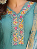 Embroidered Kurta with pant & Embroidered Dupatta