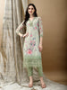 Schiffli Embroidered Kurta with Pant & printed Dupatta Luxury Premium