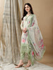 Schiffli Embroidered Kurta with Pant & printed Dupatta Luxury Premium