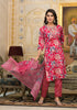 Applique Embroidered & Floral Printed Kurta with Pant & Printed Dupatta