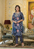 Applique Embroidered & Floral Printed Kurta with Pant & Printed Dupatta