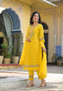 Embroidered Applique Net Kurta With pant & Lace dupatta