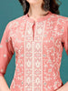 Lucknowi Embroidered Pure Cotton Mal Kurta with Designer Pant