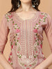 Elegant Organza Pink Kurta Set with Dupatta