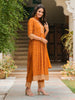 Nyra Cut Embroidered & Bandhani Printed kurta with Lace Embroidered Pant & Dupatta