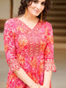 Nyra Cut Embroidered & Printed kurta with Pant & Dupatta