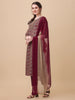 Elegant Maroon Printed Kurta with Pant & Dupatta Set by LYKCON – Ideal for Festivals & Casual Wear