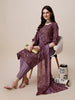 Elegant Purple Cotton Kurta with Matching Pant & Dupatta Set – LYKCON