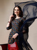 Casual Chic: Women's Blue Printed Kurta with Pant & Dupatta Set – LYKCON Collection