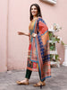 Elegant Straight-Cut Multi Chanderi Suit