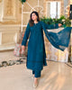 Graceful Elegance: Rayon Kurta Pant Dupatta Set with Lace Details – Lykcon