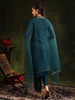 Hem & Yoke Embroidered Kurta with Pant & lace taping net Dupatta