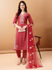 Embroidered kurta with pant & Embroidered Dupatta