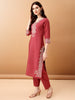 Embroidered kurta with pant & Embroidered Dupatta